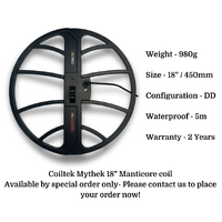 Coiltek 18" MYTHTEK Manticore Metal Detector Coil