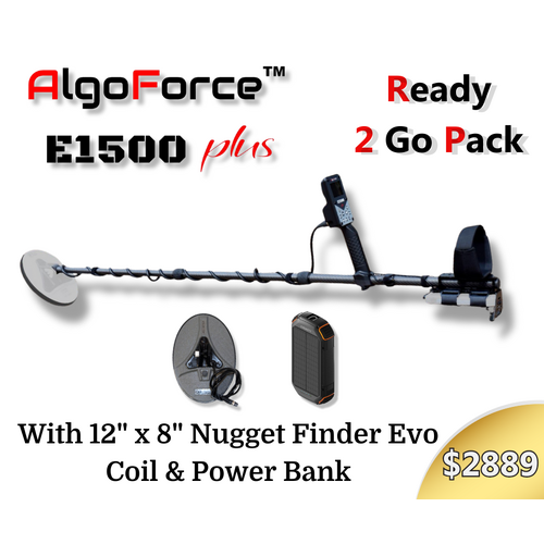 AlgoForce E1500 Plus Metal Detector Ready 2 Go Pack