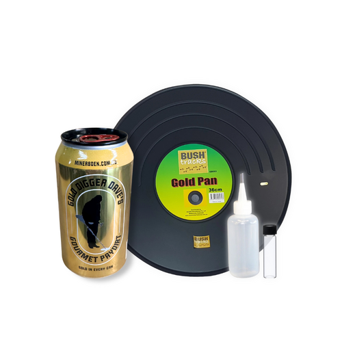 Gold Digger Dave's Gourmet Paydirt Can and Pan